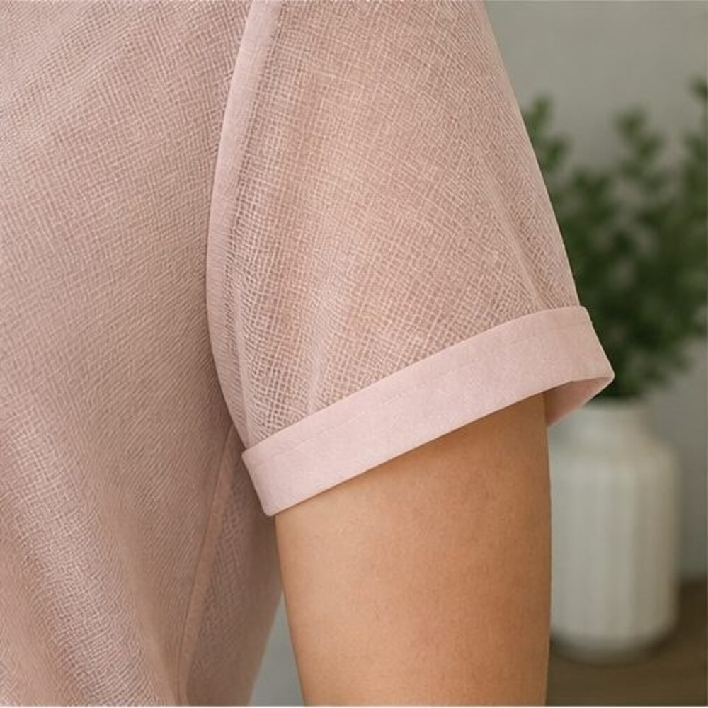 Blush Ruffle Blouse - Picture 5 of 6